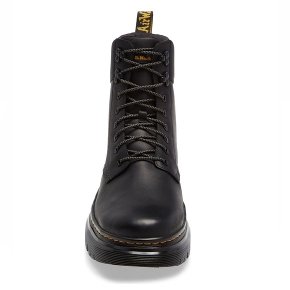 NIB Dr. Martens Tarik Wyoming lace up black leather boot Mens:8 Womens:9 EU 41